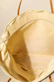 Fame Straw Braided Beach Tote Bag - Trendsi - Flyclothing LLC