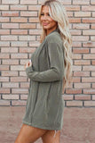 Textured Open Front Long Sleeve Cover Up - Trendsi - Flyclothing LLC