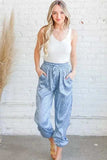 And The Why Satin Leopard Print Joggers - Trendsi - Flyclothing LLC
