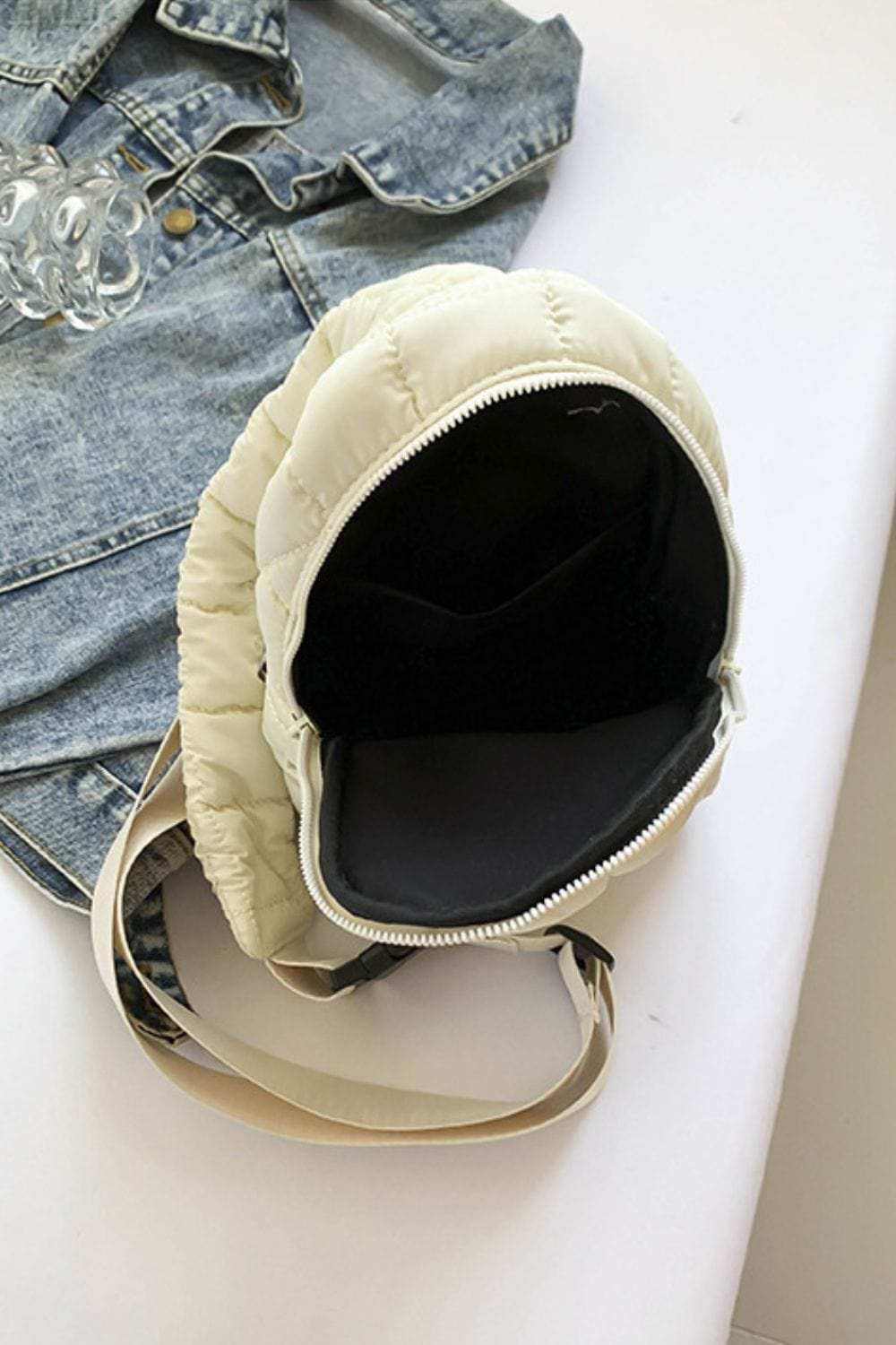 Quilted Nylon Crossbody Bag - Trendsi - Flyclothing LLC