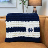 Notre Dame Cable Knit Throw 50x60 - Logo Brands - Flyclothing LLC