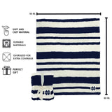 Notre Dame Cable Knit Throw 50x60 - Logo Brands - Flyclothing LLC