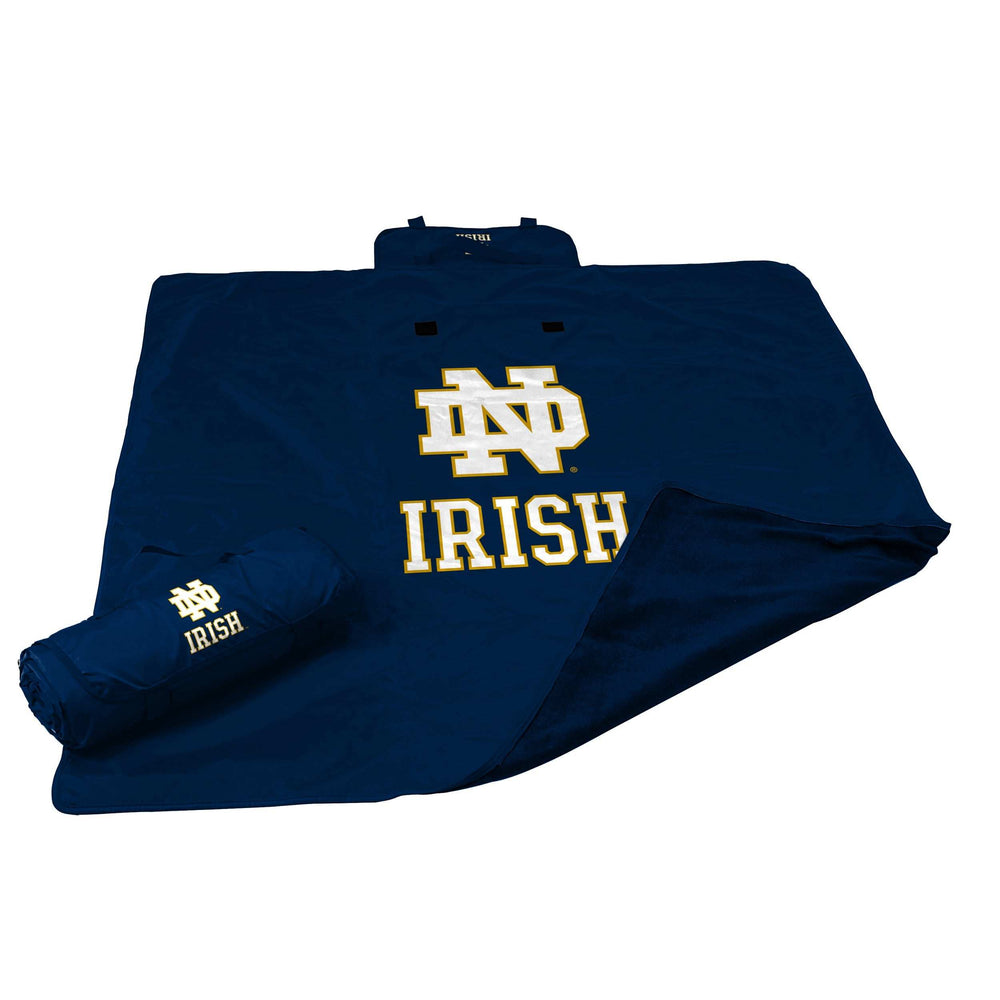 Notre Dame Navy/Navy All Weather Blanket - Logo Brands - Flyclothing LLC