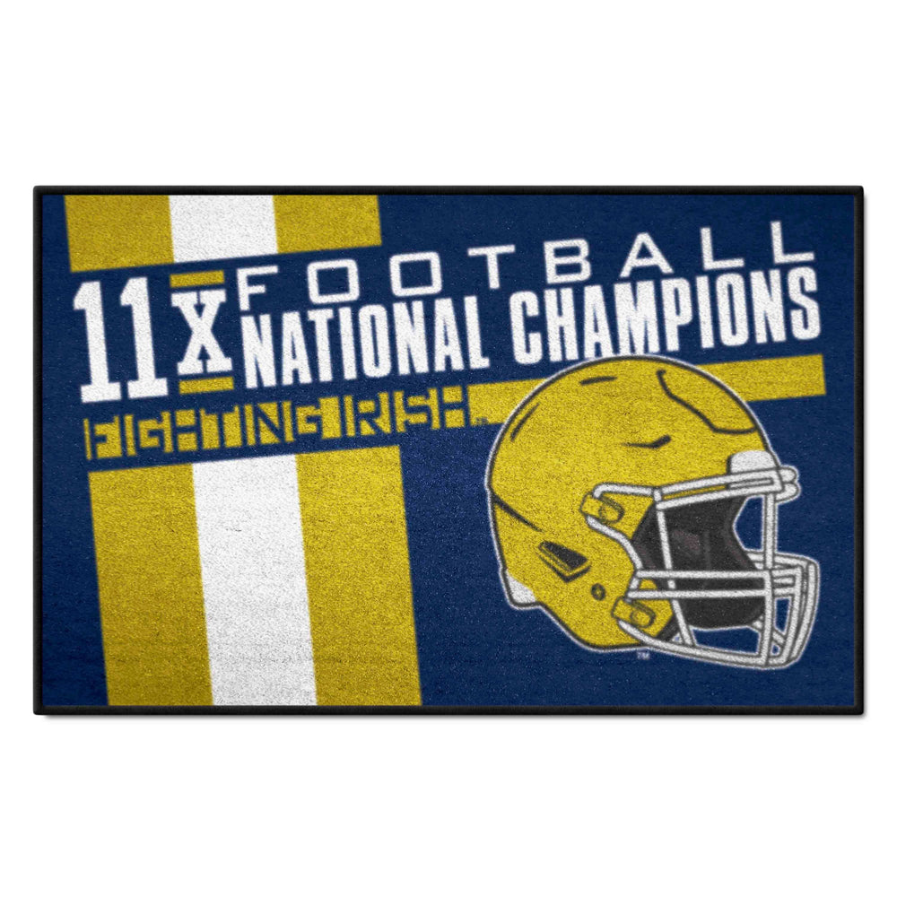 Notre Dame Starter Mat - Dynasty - Logo Brands - Flyclothing LLC
