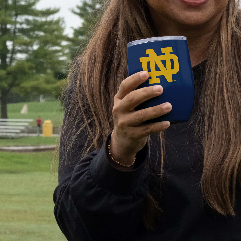 Notre Dame 16oz Gameday Stainless Curved Beverage - Logo Brands - Flyclothing LLC