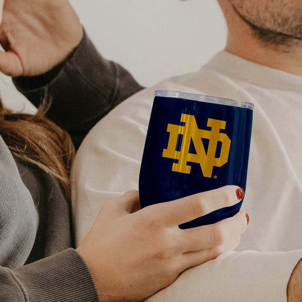 Notre Dame 16oz Gameday Stainless Curved Beverage - Logo Brands - Flyclothing LLC