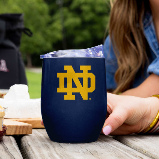Notre Dame 16oz Gameday Stainless Curved Beverage - Logo Brands - Flyclothing LLC