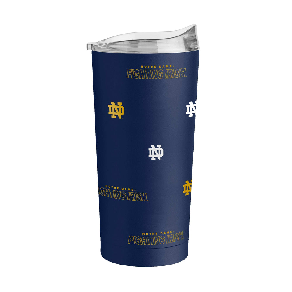 Notre Dame 20oz Step And Repeat Powder Coat Tumbler - Logo Brands - Flyclothing LLC
