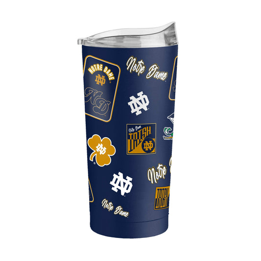 Notre Dame 20oz Dreamweave Powder Coat Tumbler - Logo Brands - Flyclothing LLC