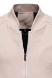 Men's Waffle Knit Baseball Collar Zip Up Jacket - Trendsi - Flyclothing LLC