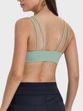 Scoop Neck Double Strap Active Cami - Trendsi - Flyclothing LLC