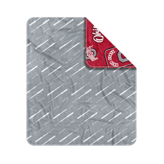 Ohio State Dream Weave Throw 50x60 - Logo Brands - Flyclothing LLC