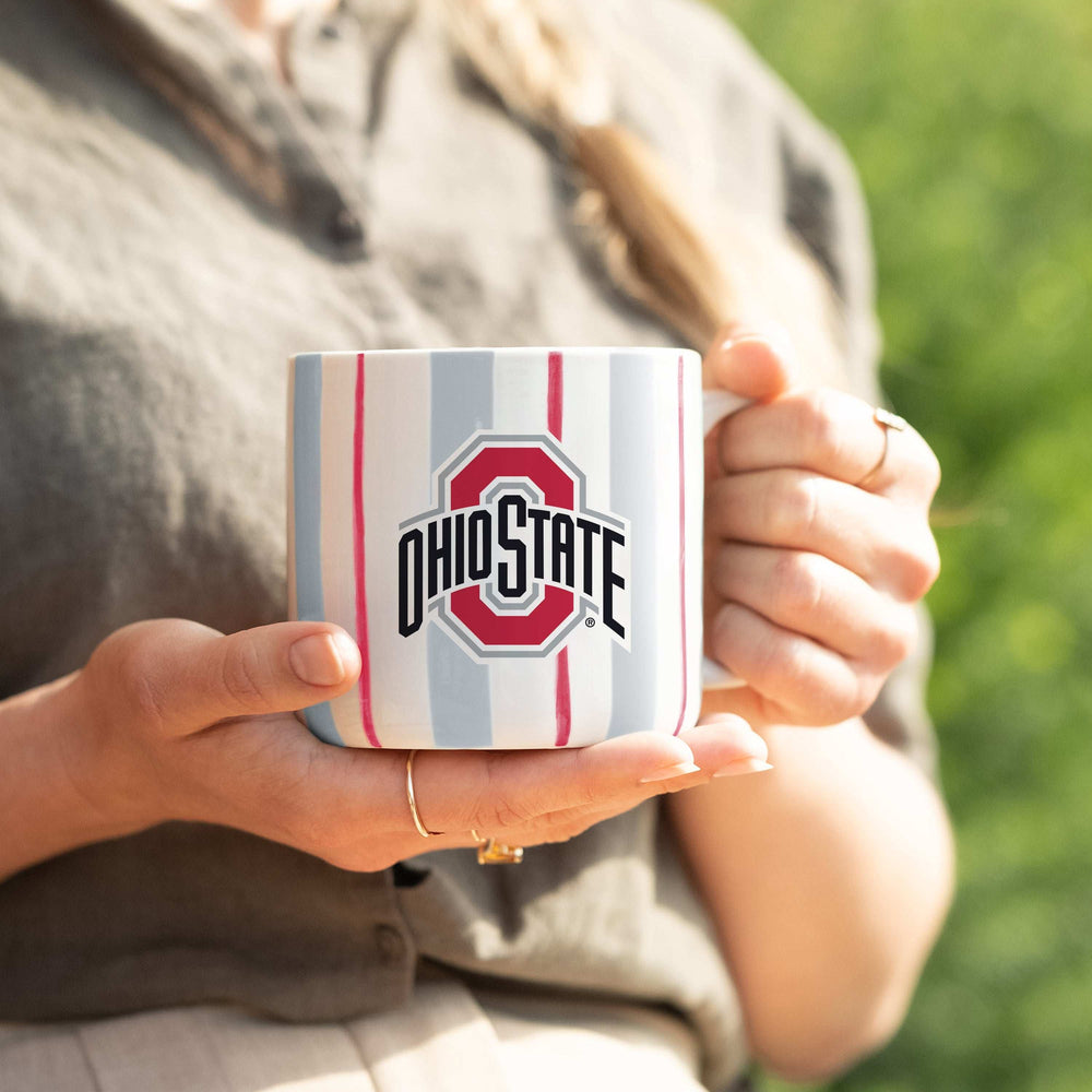 Ohio State 16oz Brushstroke Stripe Mug - Logo Brands - Flyclothing LLC