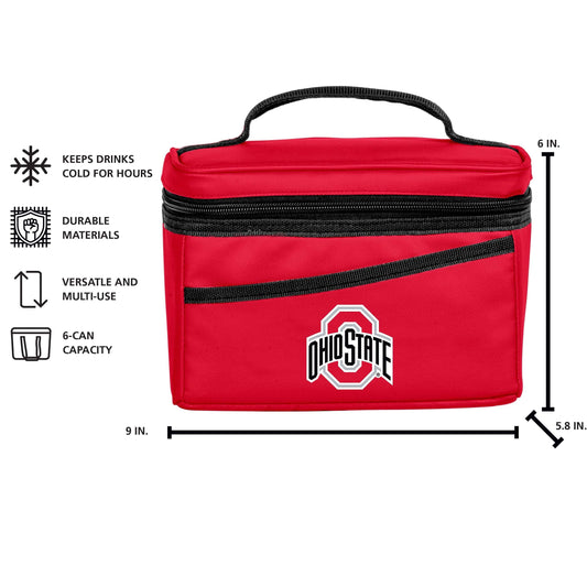 Ohio State 6 Can Flex Cooler - Logo Brands - Flyclothing LLC