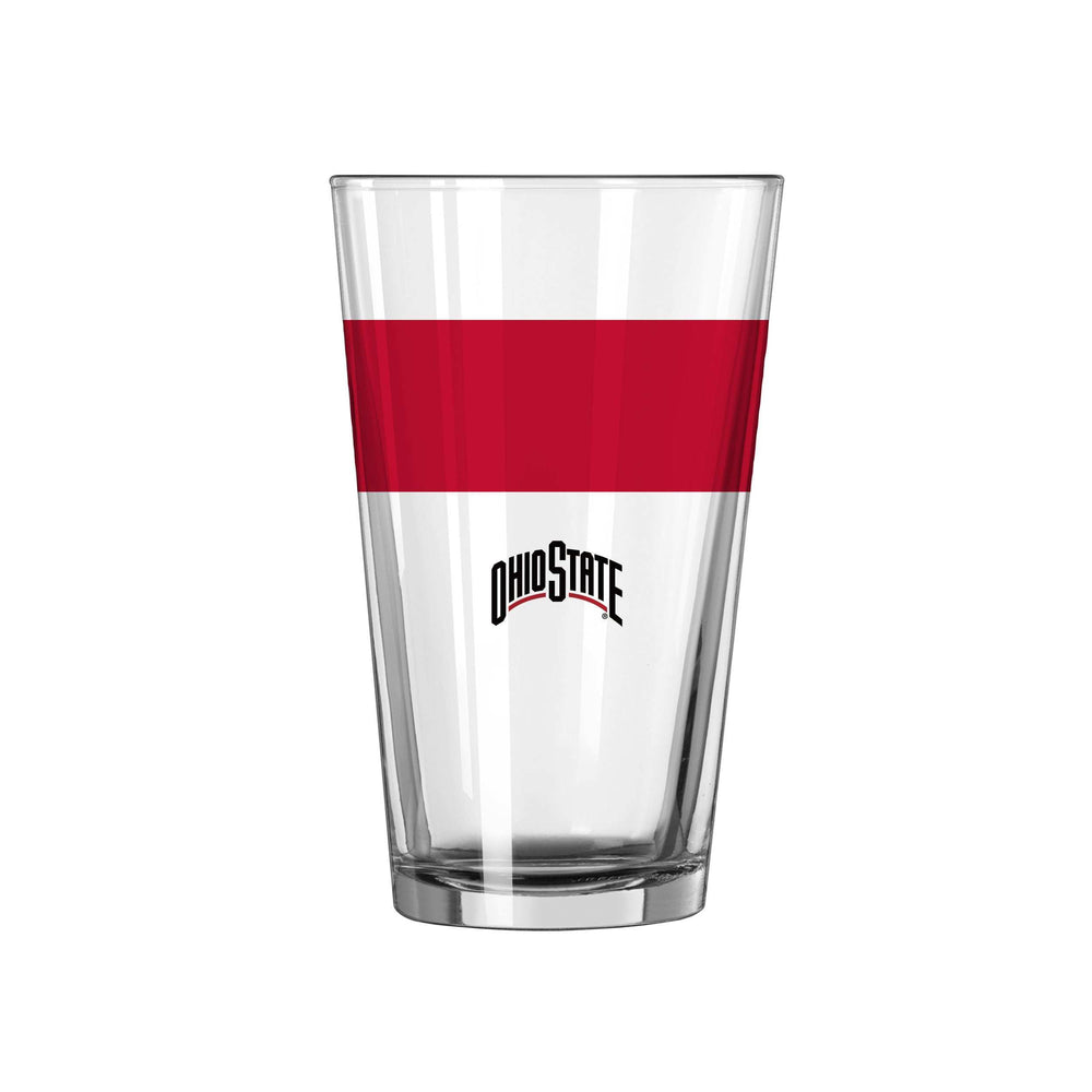 Ohio State 16oz Colorblock Pint Glass - Logo Brands - Flyclothing LLC
