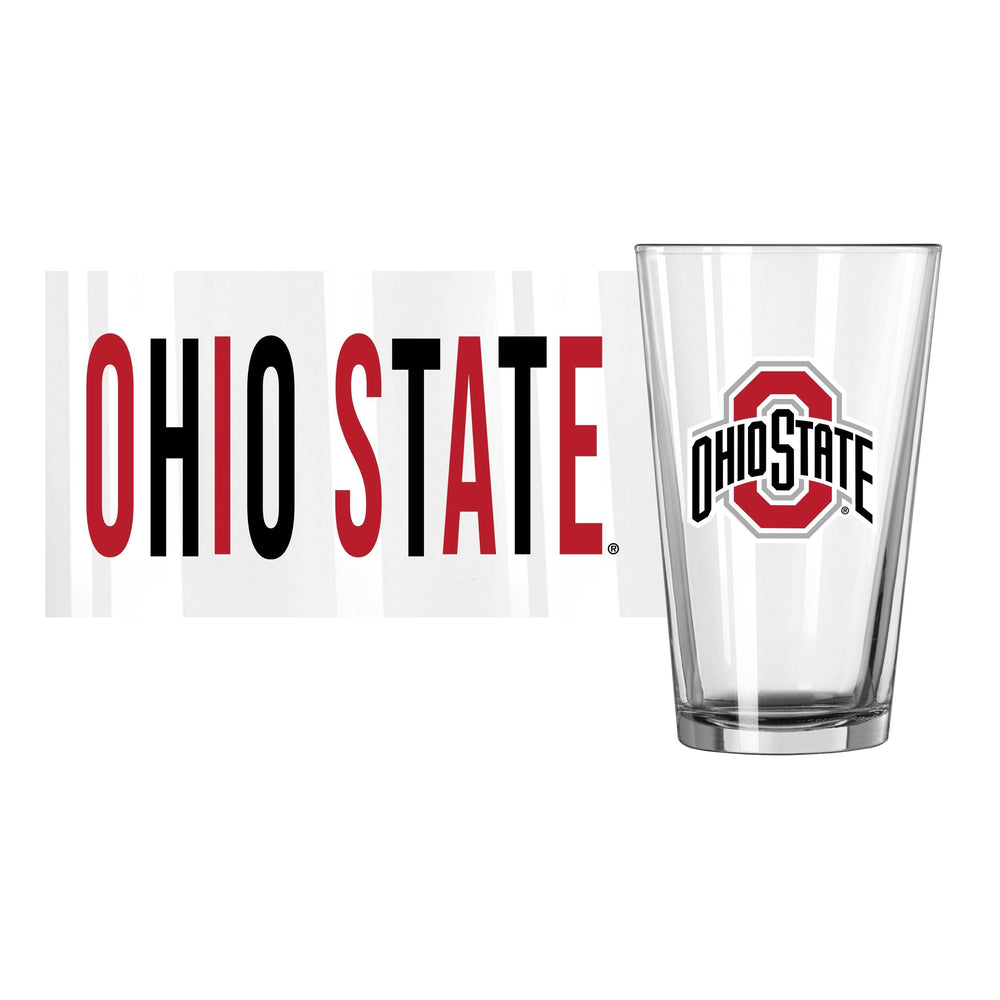 Ohio State 16oz Overtime Pint Glass - Logo Brands - Flyclothing LLC