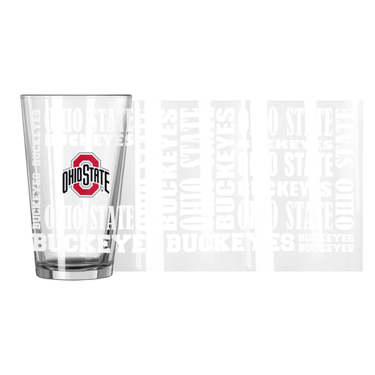 Ohio State 16oz Replay Pint Glass - Logo Brands - Flyclothing LLC