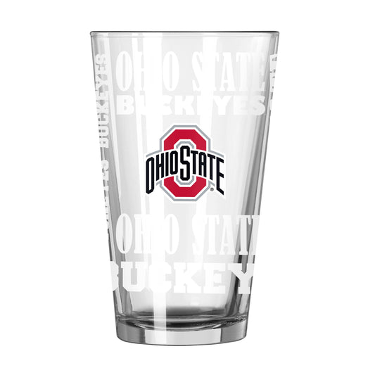Ohio State 16oz Replay Pint Glass - Logo Brands - Flyclothing LLC
