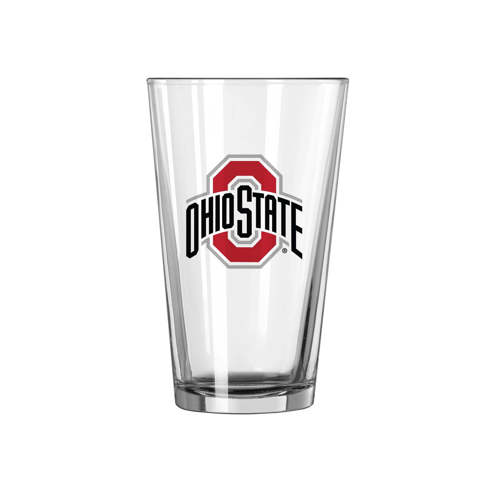 Ohio State 16oz Logo Pint Glass - Logo Brands - Flyclothing LLC