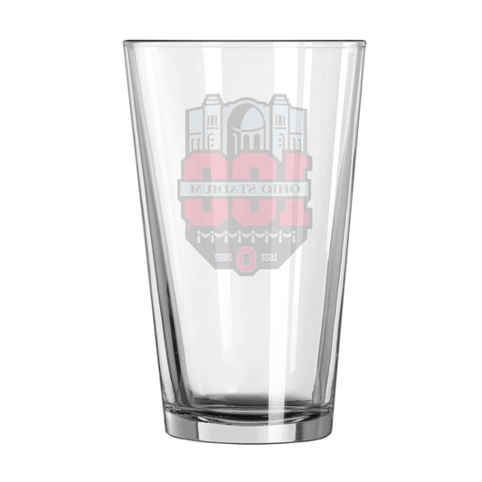Ohio State 100th Anniversary 16oz Pint Glass - Logo Brands - Flyclothing LLC