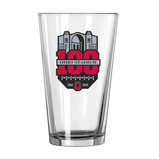 Ohio State 100th Anniversary 16oz Pint Glass - Logo Brands - Flyclothing LLC