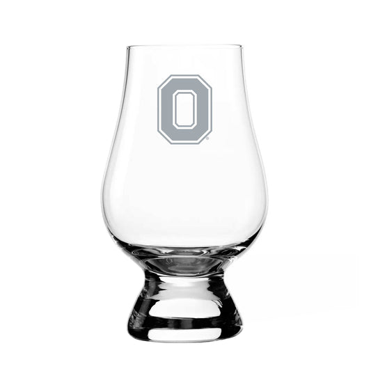 Ohio State 6oz Frost Logo Tulip Whiskey Glass - Logo Brands - Flyclothing LLC