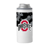 Ohio St Black Camo 12oz Slim Can Coolie - Logo Brands - Flyclothing LLC