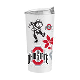 Ohio State 20oz Team Logos Powder Coat Tumbler - Logo Brands - Flyclothing LLC