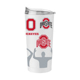 Ohio State 20oz Team Logos Powder Coat Tumbler - Logo Brands - Flyclothing LLC