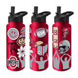 Ohio State 34oz Team Color Native Quencher Bottle - Logo Brands - Flyclothing LLC