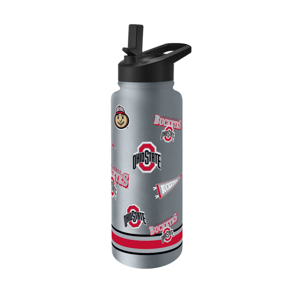 Ohio State 34oz TJX Native Quencher Bottle - Logo Brands - Flyclothing LLC