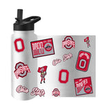 Ohio State 34oz White Dreamweave Quencher Bottle - Logo Brands - Flyclothing LLC