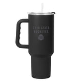 Ohio State 40oz Black Tonal Powder Coat Tumbler - Logo Brands - Flyclothing LLC