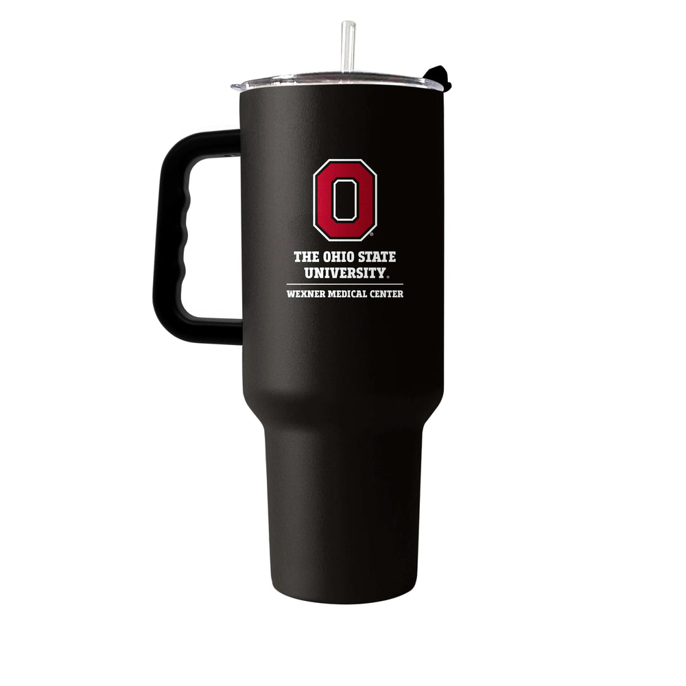 Ohio State Wexner Medical Center Black 40oz Powder Coat Tumbler - Logo Brands - Flyclothing LLC