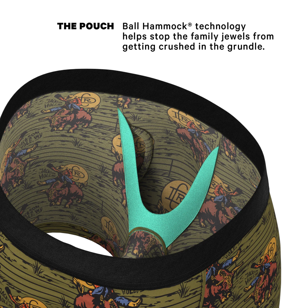 The 1912 | Western Shinesty x Diamond Cross Ranch Ball Hammock® Pouch Underwear With Fly - Shinesty - Flyclothing LLC