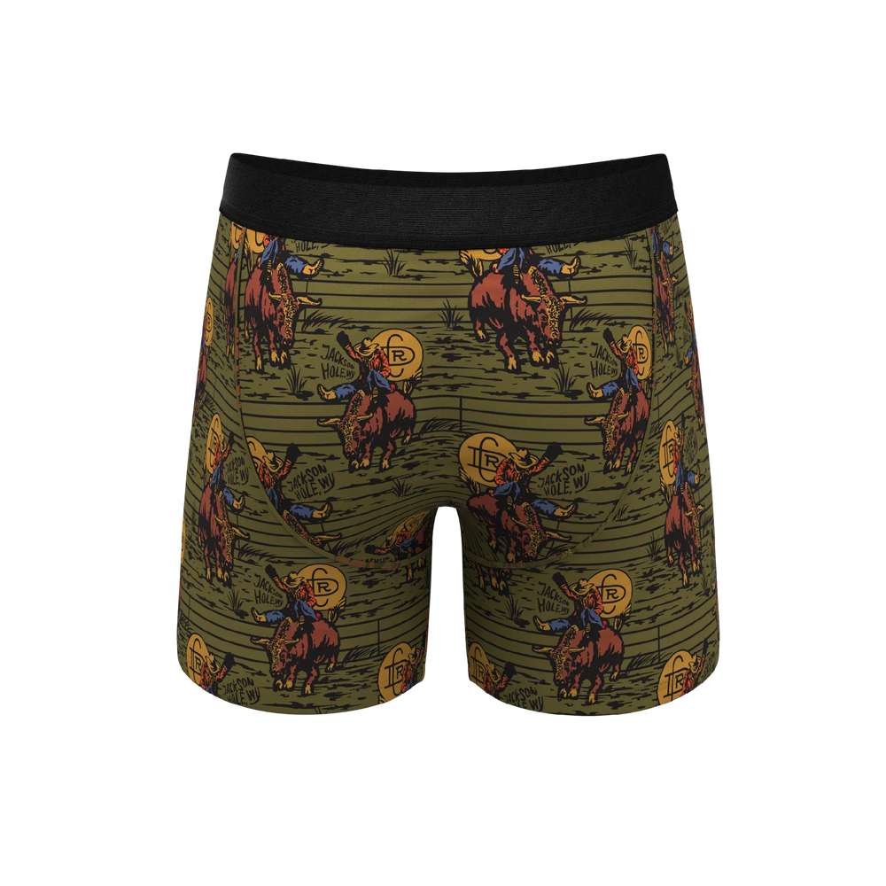 The 1912 | Western Shinesty x Diamond Cross Ranch Ball Hammock® Pouch Underwear With Fly - Shinesty - Flyclothing LLC