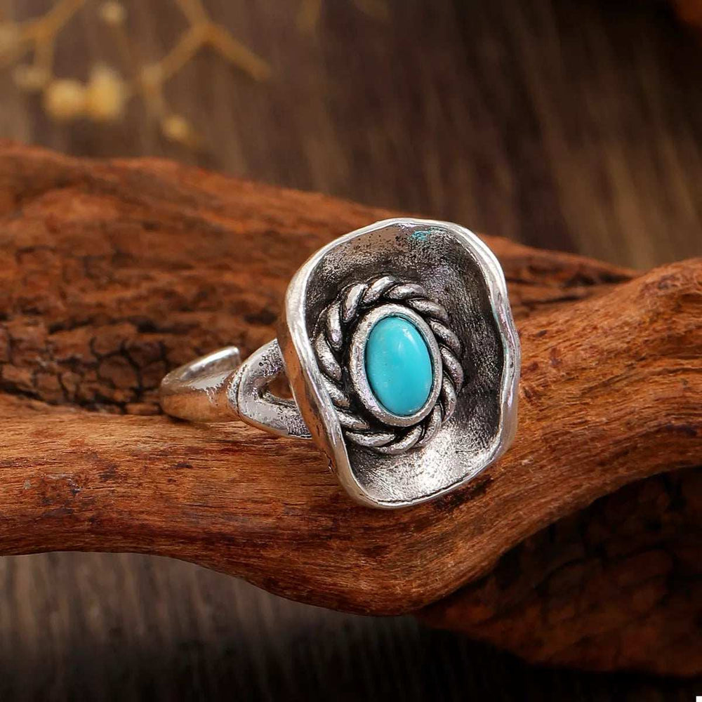 4 Piece Vintage Western Style Bull Head Rings - Trendsi - Flyclothing LLC