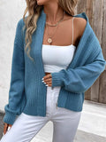 Zip Up Long Sleeve Cardigan - Trendsi - Flyclothing LLC