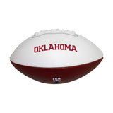 Oklahoma Full Size Debossed Autograph Football - Logo Brands - Flyclothing LLC