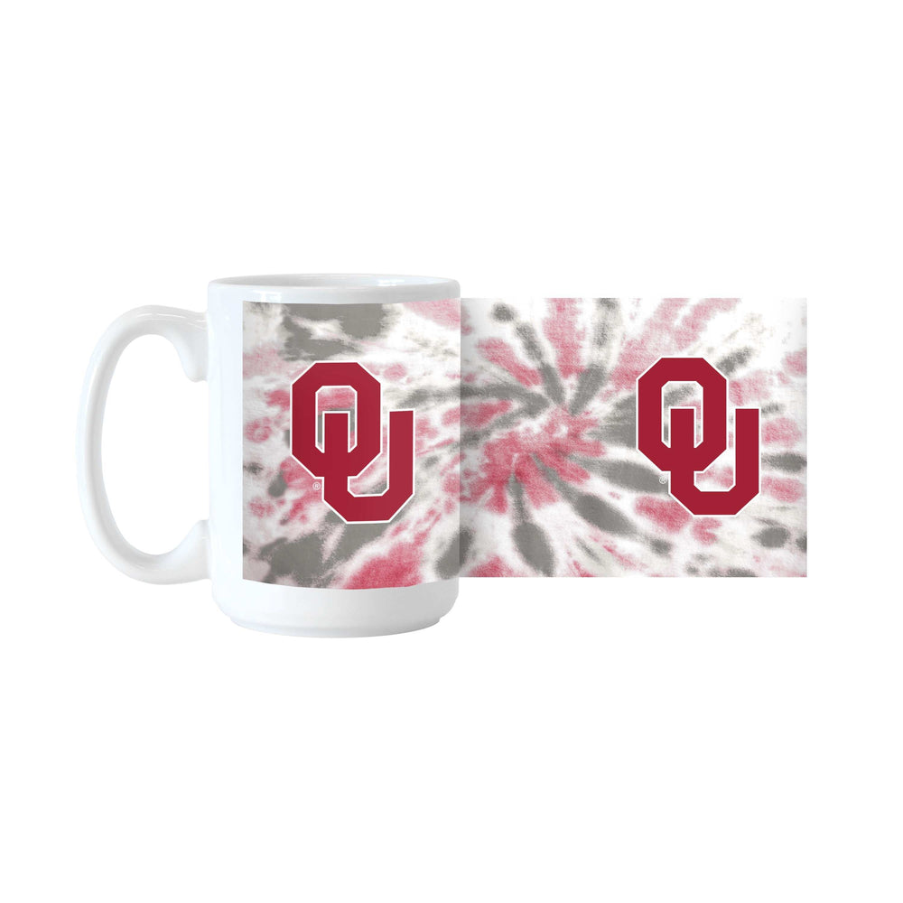 Oklahoma 15oz Tie Dye Sublimated Mug - Logo Brands - Flyclothing LLC
