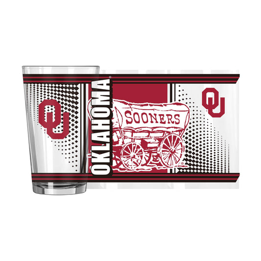 Oklahoma 16oz Hero Pint Glass - Logo Brands - Flyclothing LLC