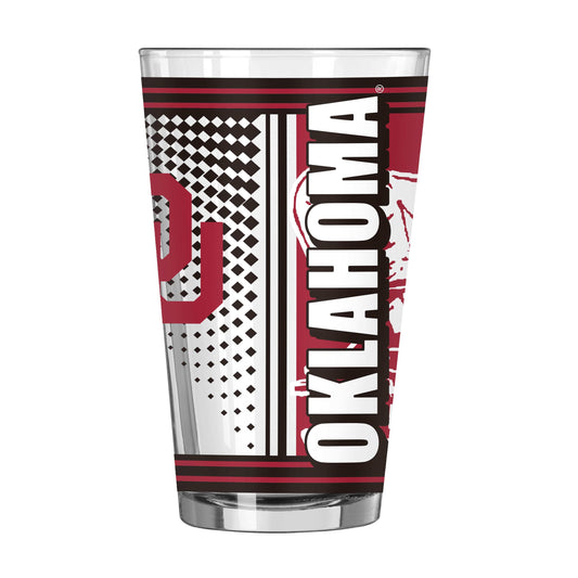 Oklahoma 16oz Hero Pint Glass - Logo Brands - Flyclothing LLC