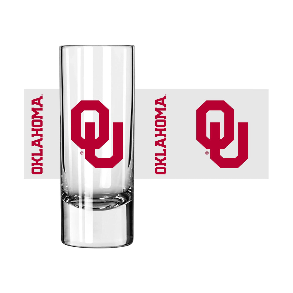 Oklahoma 2.5oz Gameday Shooter Glass - Logo Brands - Flyclothing LLC