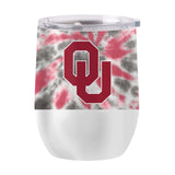 Oklahoma 16oz Tie Dye Stainless Curved Beverage - Logo Brands - Flyclothing LLC