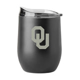 Oklahoma GunMetal 16oz Black Powder Curved Beverage - Logo Brands - Flyclothing LLC