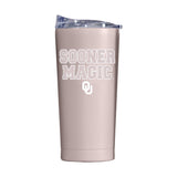 Oklahoma 20oz Stencil Powder Coat Tumbler - Logo Brands - Flyclothing LLC