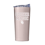 Oklahoma 20oz Stencil Powder Coat Tumbler - Logo Brands - Flyclothing LLC