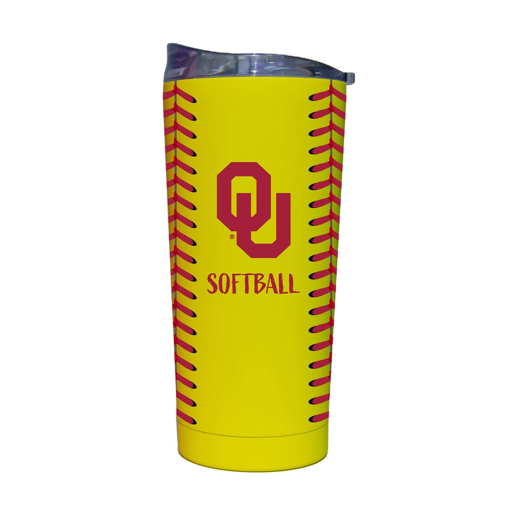 Oklahoma Softball 20oz Soft Touch Tumbler - Logo Brands - Flyclothing LLC