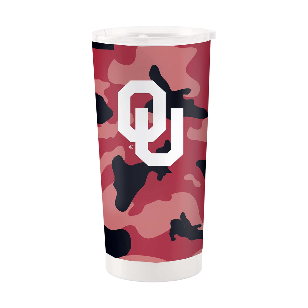 Oklahoma 20oz Camo Stainless Steel Tumbler - Logo Brands - Flyclothing LLC