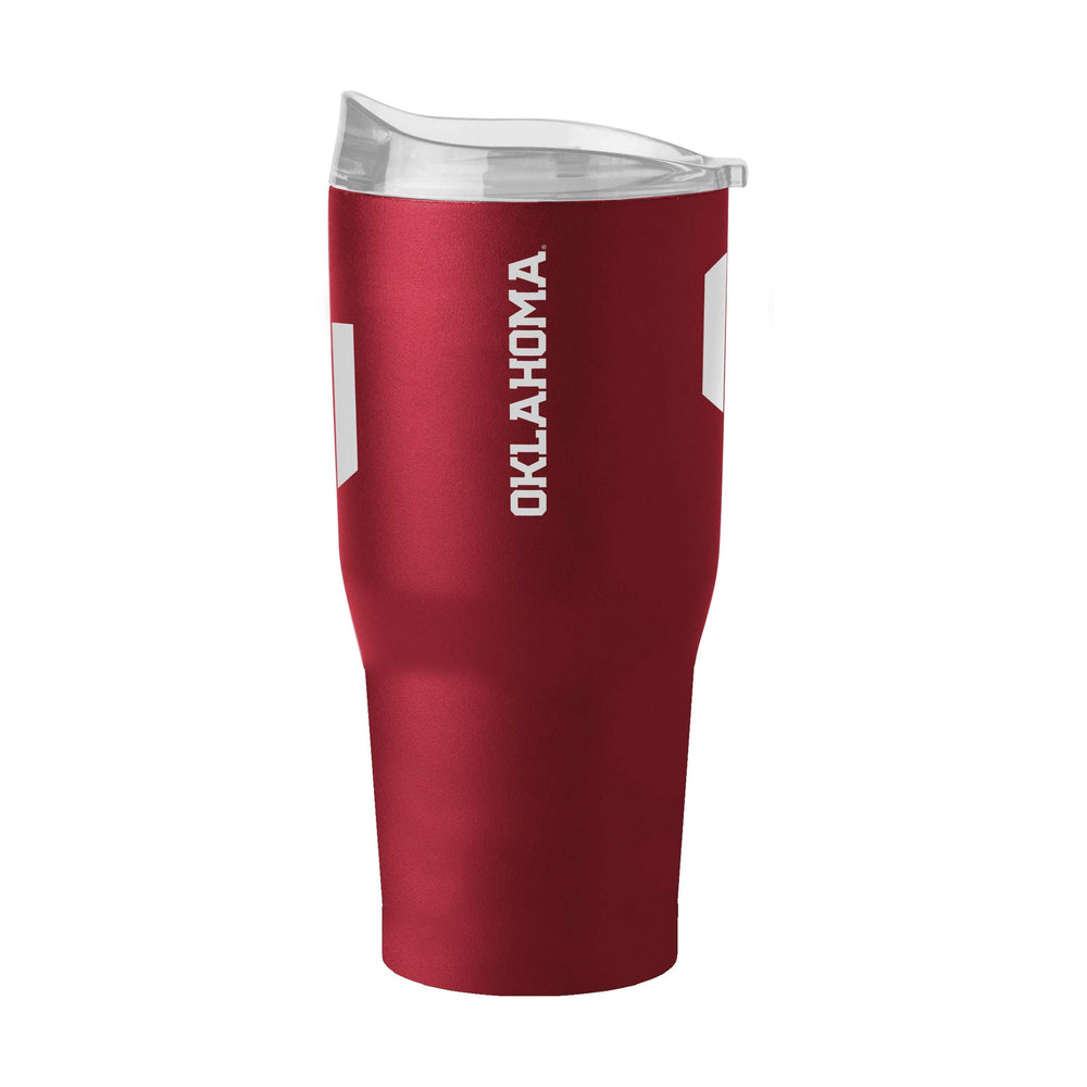 Oklahoma 30oz Flipside Alt Logo Powder Coat Tumbler - Logo Brands - Flyclothing LLC